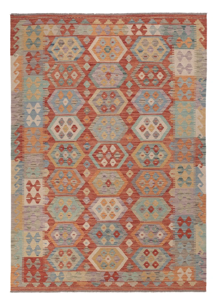 Tapete Kelim - Splash - 236 x 168 cm - multicolorido
