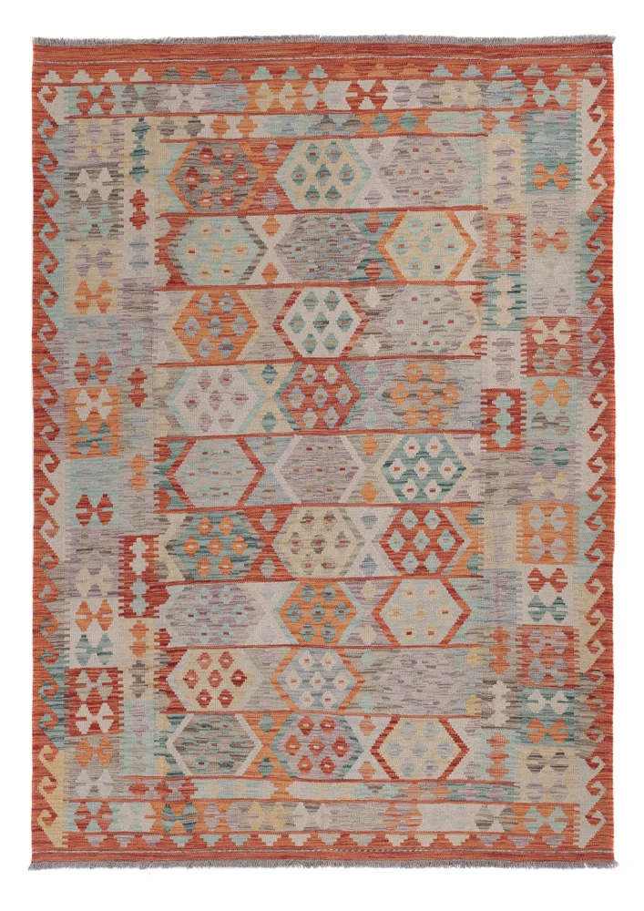 Tapete Kelim - Splash - 238 x 177 cm - multicolorido