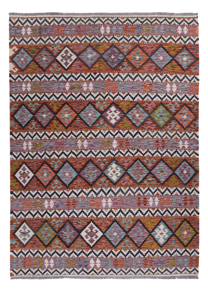 Tapete Kelim - Splash - 240 x 175 cm - multicolorido