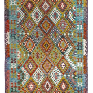 Tapete Kelim - Splash - 247 x 178 cm - multicolorido