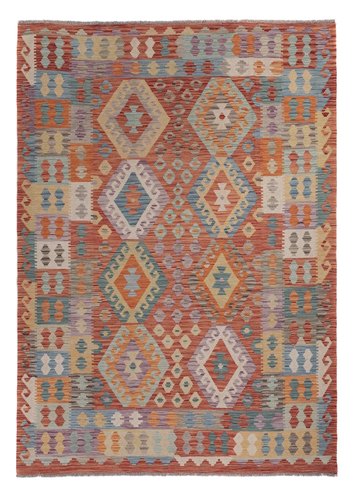 Tapete Kelim - Splash - 248 x 180 cm - multicolorido