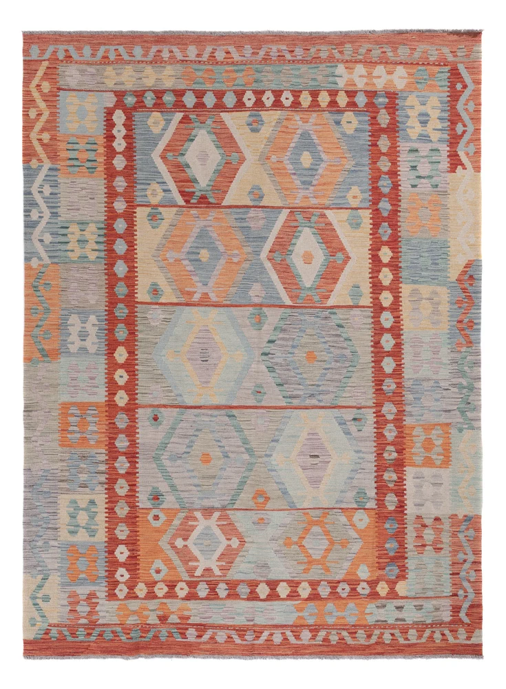Tapete Kelim - Splash - 250 x 181 cm - multicolorido