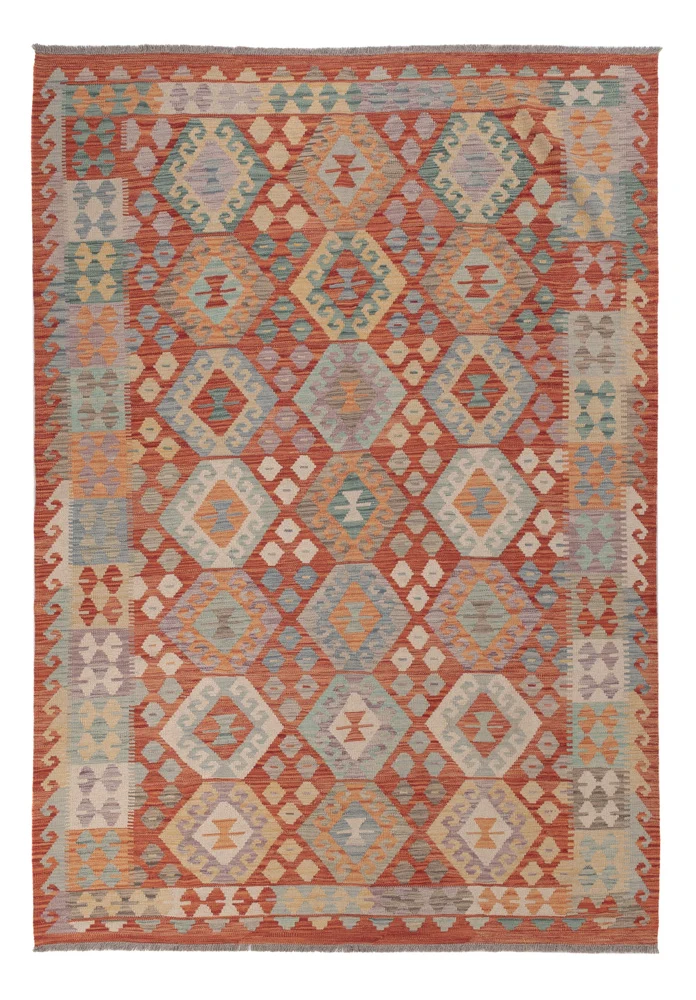 Tapete Kelim - Splash - 250 x 181 cm - multicolorido