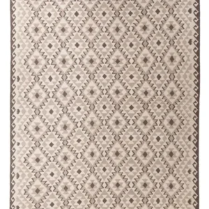 Tapete Kelim - Splash - 290 x 202 cm - cinzento claro