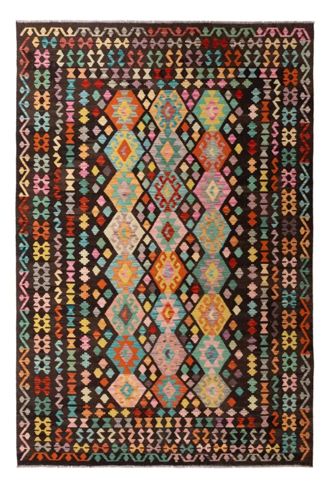 Tapete Kelim - Splash - 291 x 197 cm - multicolorido