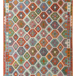 Tapete Kelim - Splash - 296 x 204 cm - multicolorido