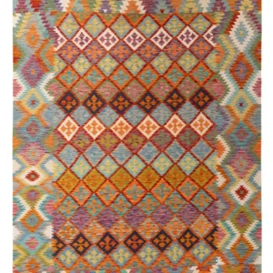 Tapete Kelim - Splash - 296 x 209 cm - multicolorido