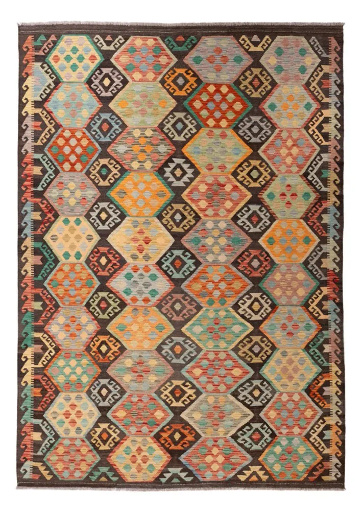 Tapete Kelim - Splash - 297 x 204 cm - multicolorido