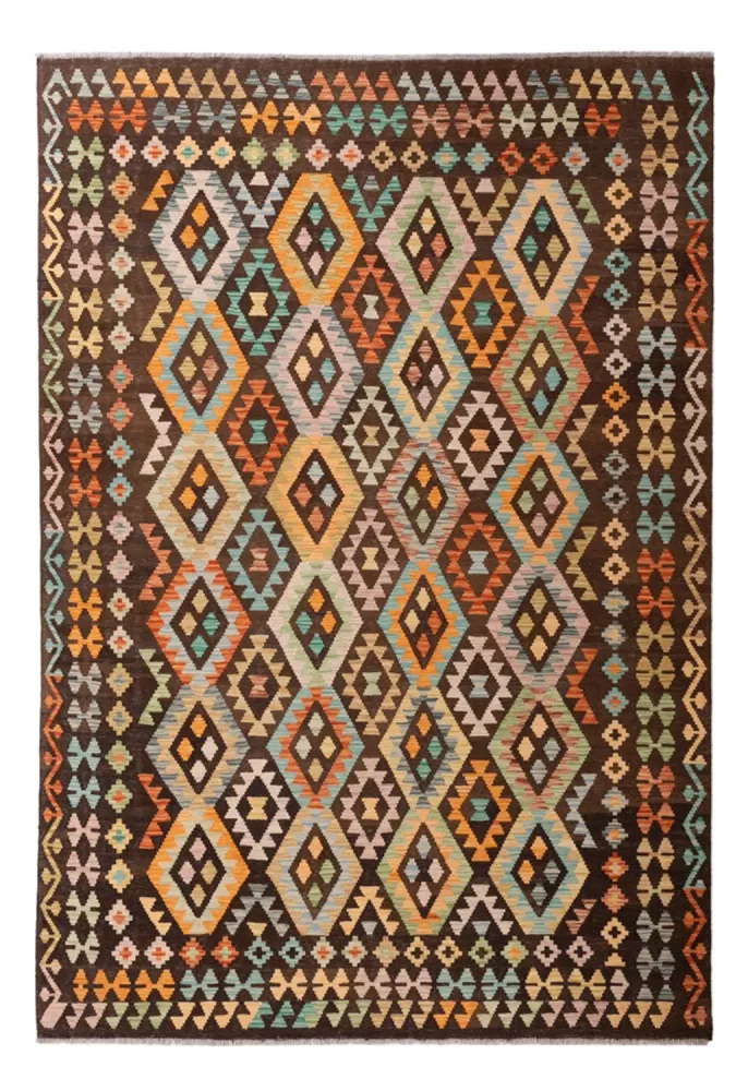 Tapete Kelim - Splash - 299 x 206 cm - multicolorido