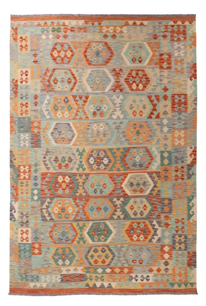 Tapete Kelim - Splash - 300 x 203 cm - multicolorido