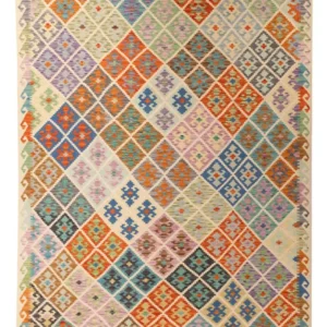Tapete Kelim - Splash - 303 x 210 cm - multicolorido