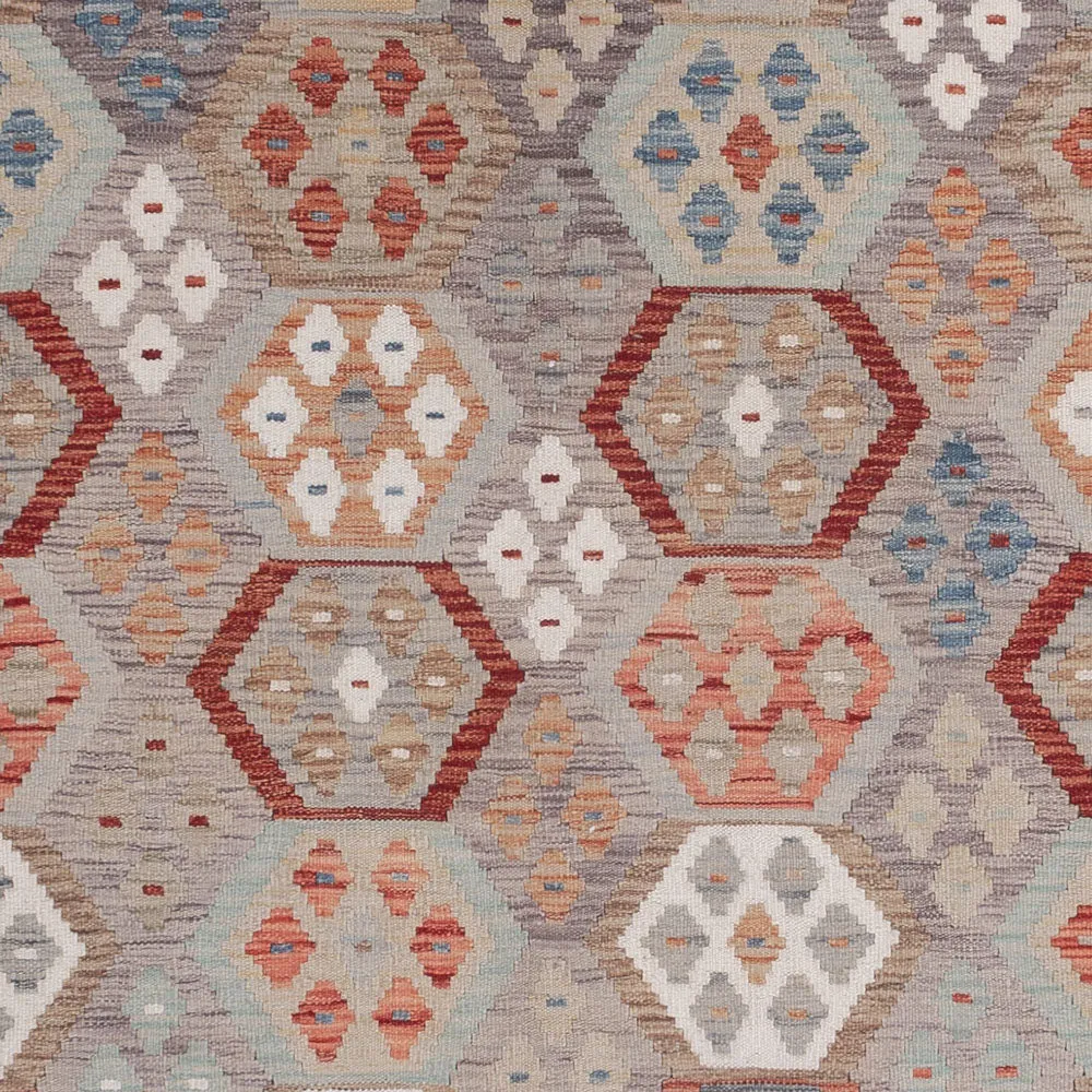 Tapete Kelim - Splash - 304 x 207 cm - multicolorido