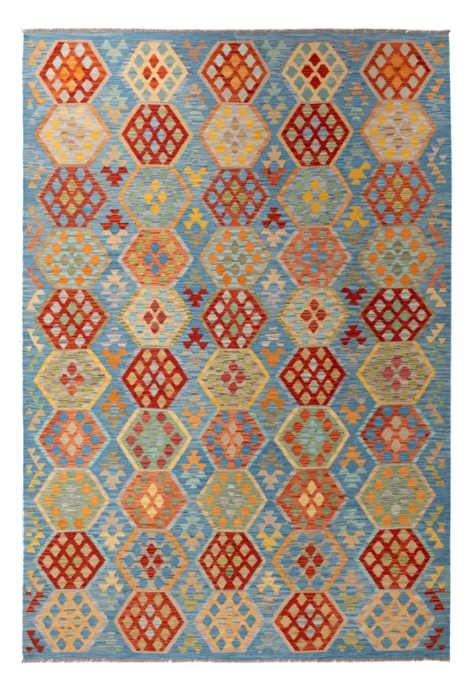 Tapete Kelim - Splash - 310 x 207 cm - multicolorido
