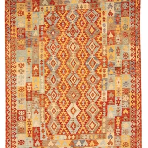 Tapete Kelim - Splash - 311 x 210 cm - multicolorido