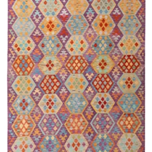 Tapete Kelim - Splash - 313 x 206 cm - multicolorido
