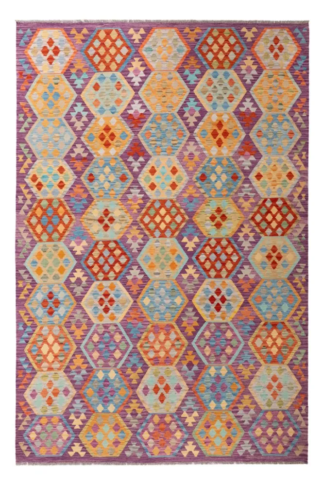 Tapete Kelim - Splash - 313 x 206 cm - multicolorido