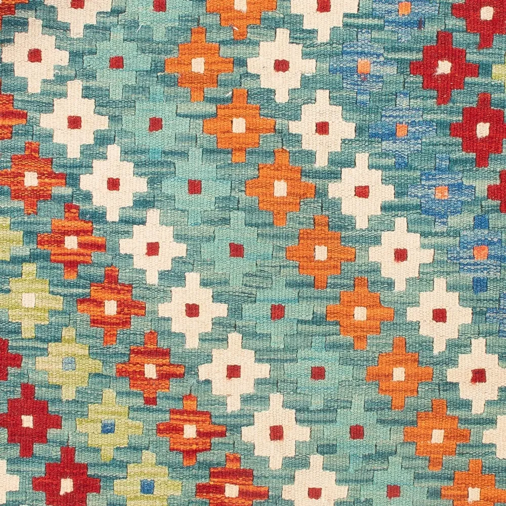 Tapete Kelim - Splash praç - 88 x 90 cm - multicolorido