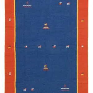 Tapete Kelim - Trendy - 300 x 200 cm - azul
