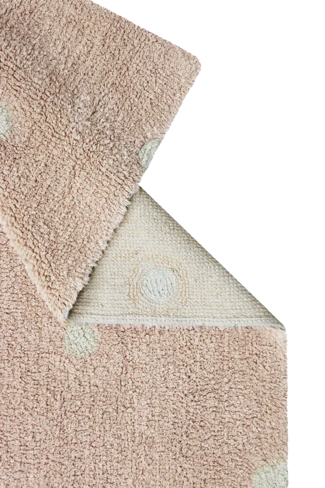 Tapete Lavável Mini Ponto Rosa