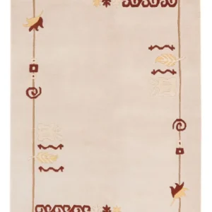 Tapete Nepal - 180 x 120 cm - bege claro