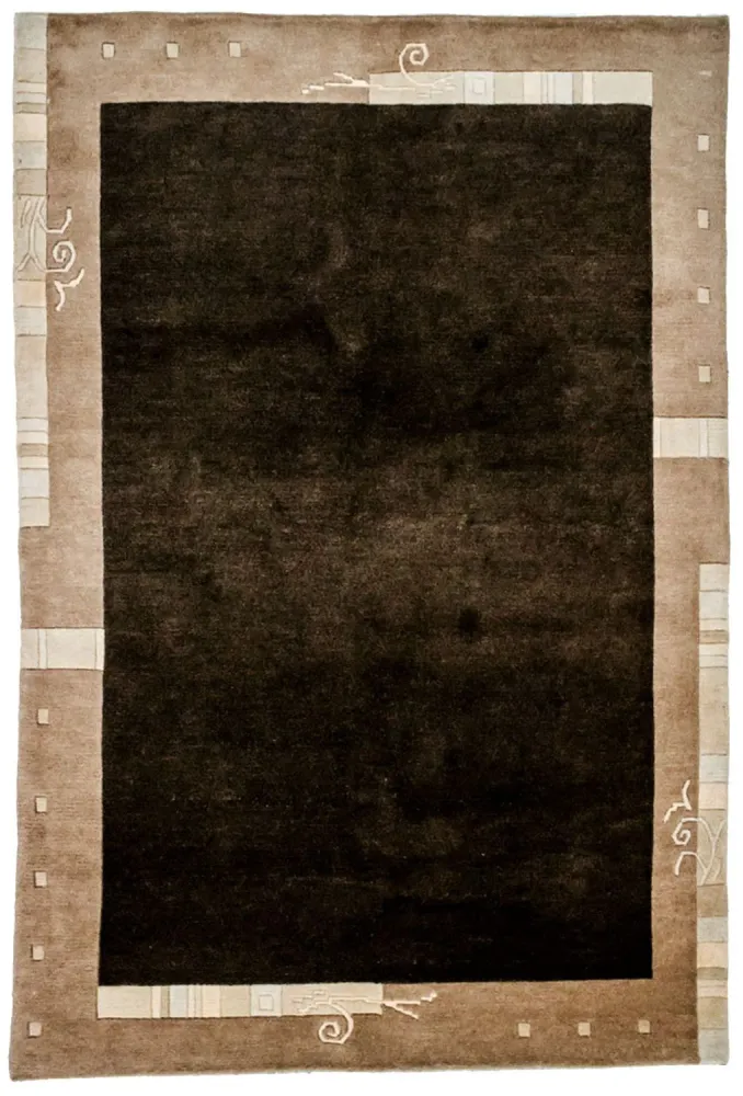 Tapete Nepal - 201 x 141 cm - castanho
