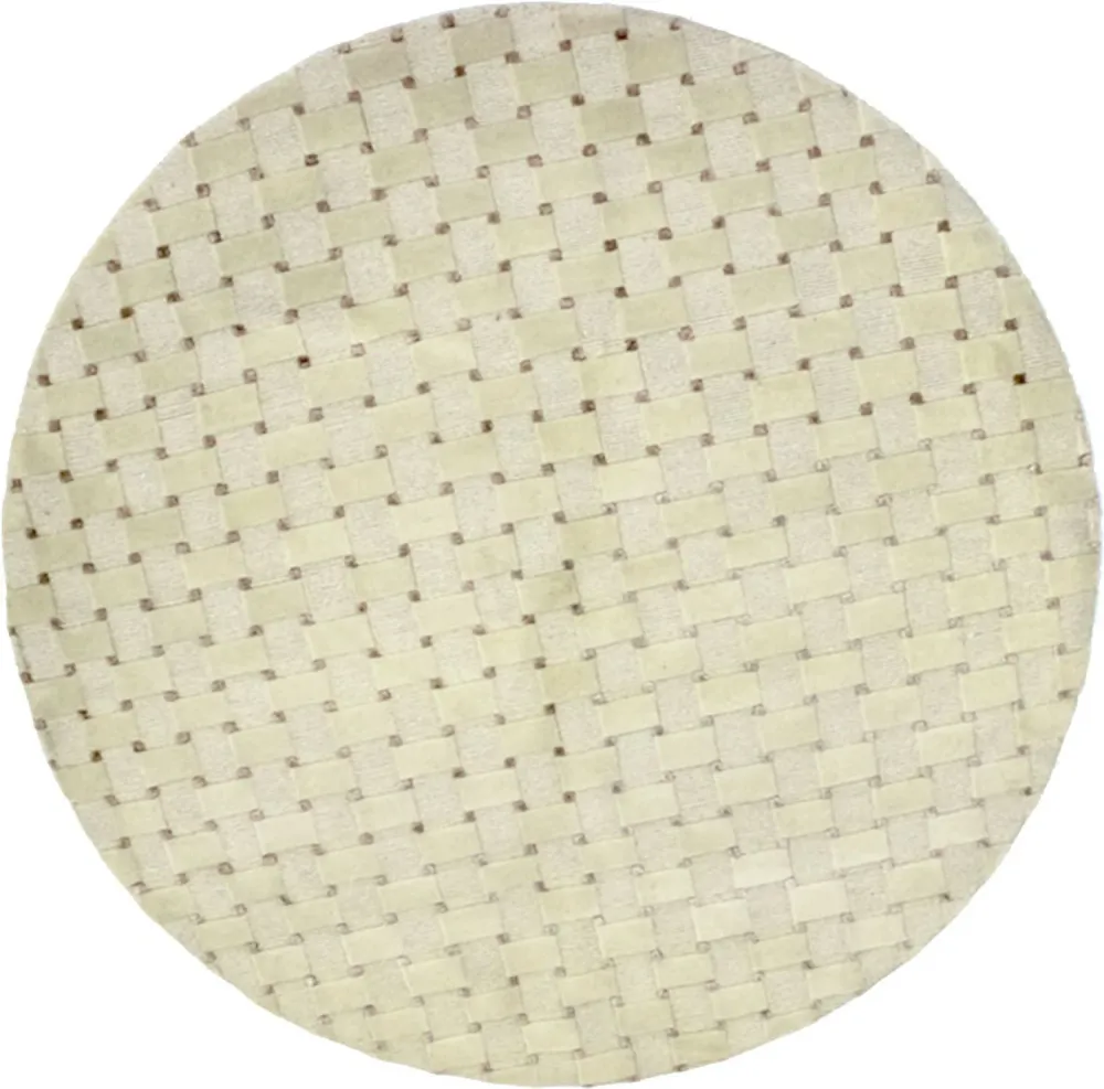 Tapete Nepal ronda - 150 x 150 cm - bege