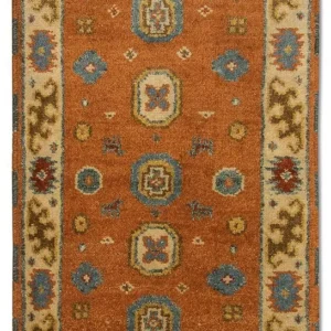 Tapete Oriental - 117 x 63 cm - laranja