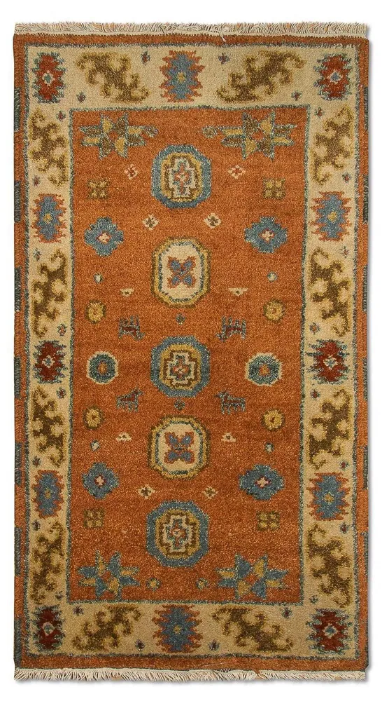 Tapete Oriental - 117 x 63 cm - laranja