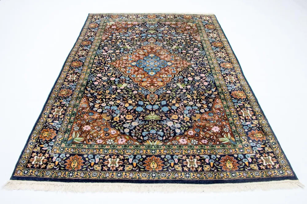 Tapete Oriental - 226 x 140 cm - azul