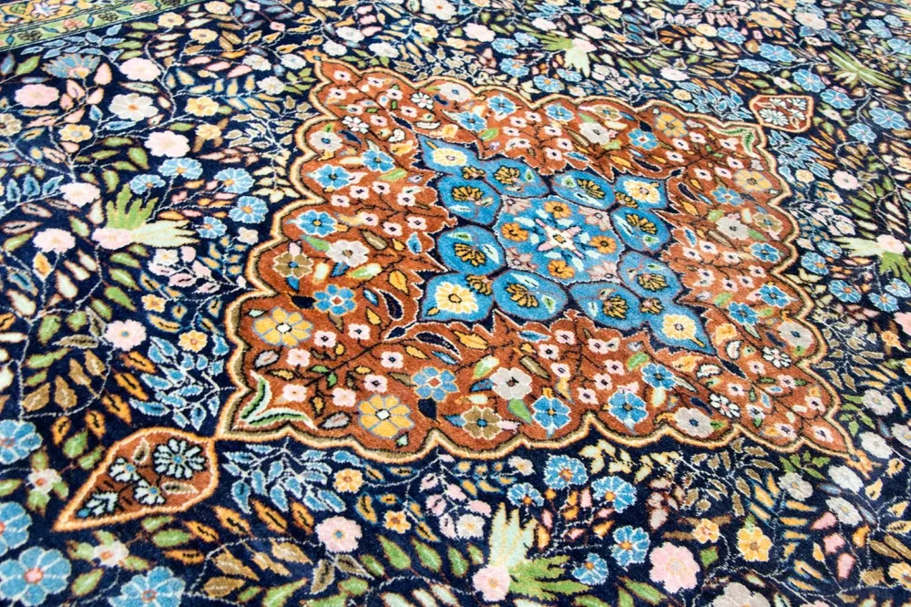 Tapete Oriental - 226 x 140 cm - azul