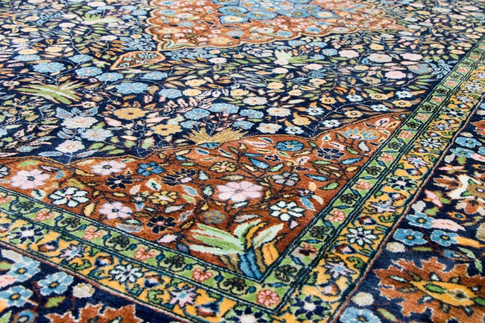 Tapete Oriental - 226 x 140 cm - azul