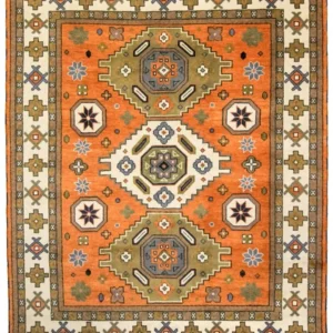 Tapete Oriental - 304 x 249 cm - laranja