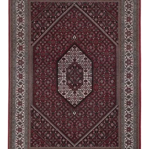 Tapete oriental - Bijar - Indus - 201 x 142 cm - castanho escuro