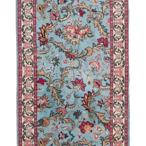 Tapete Oriental - Indus - 194 x 81 cm - azul claro