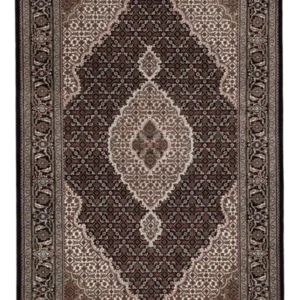 Tapete Oriental - Tabriz - 184 x 120 cm - bege escuro