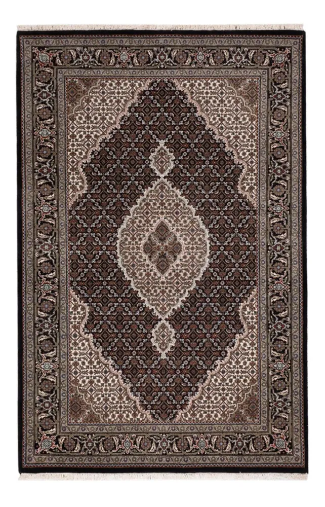 Tapete Oriental - Tabriz - 184 x 120 cm - bege escuro