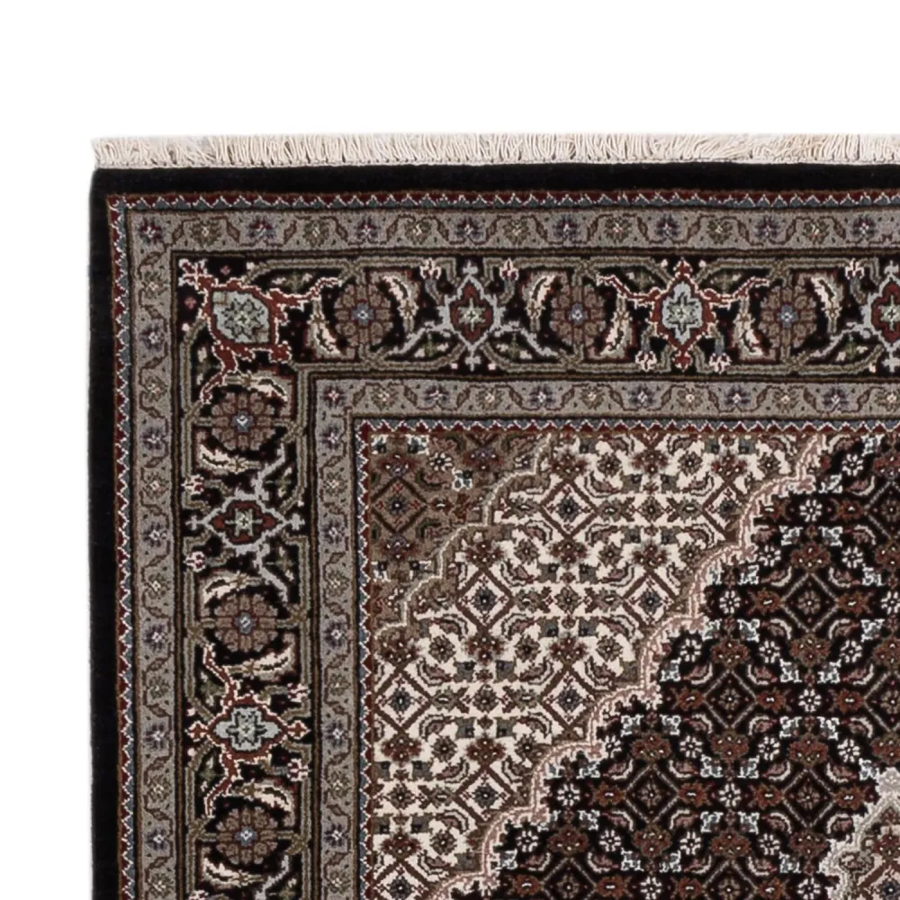 Tapete Oriental - Tabriz - 184 x 120 cm - bege escuro