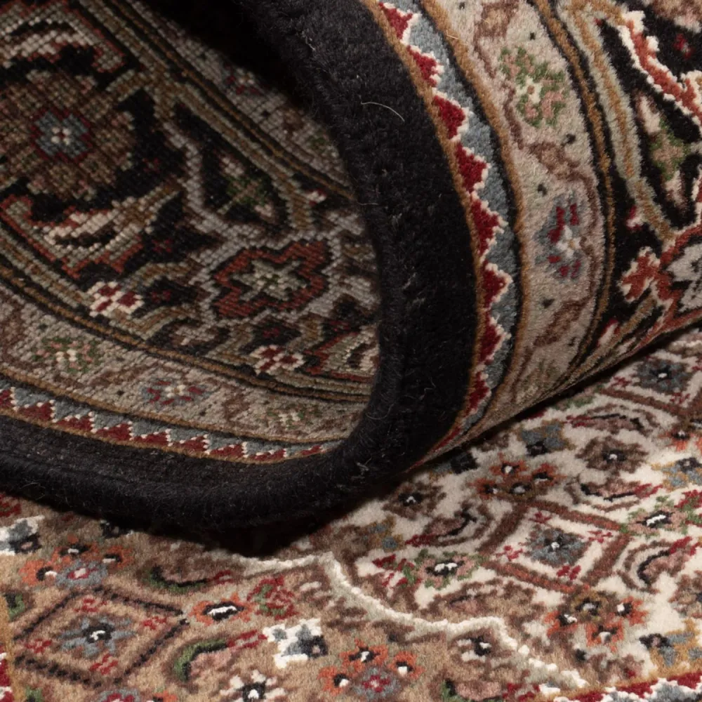 Tapete Oriental - Tabriz - 184 x 120 cm - bege escuro