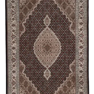 Tapete Oriental - Tabriz - 188 x 123 cm - bege escuro