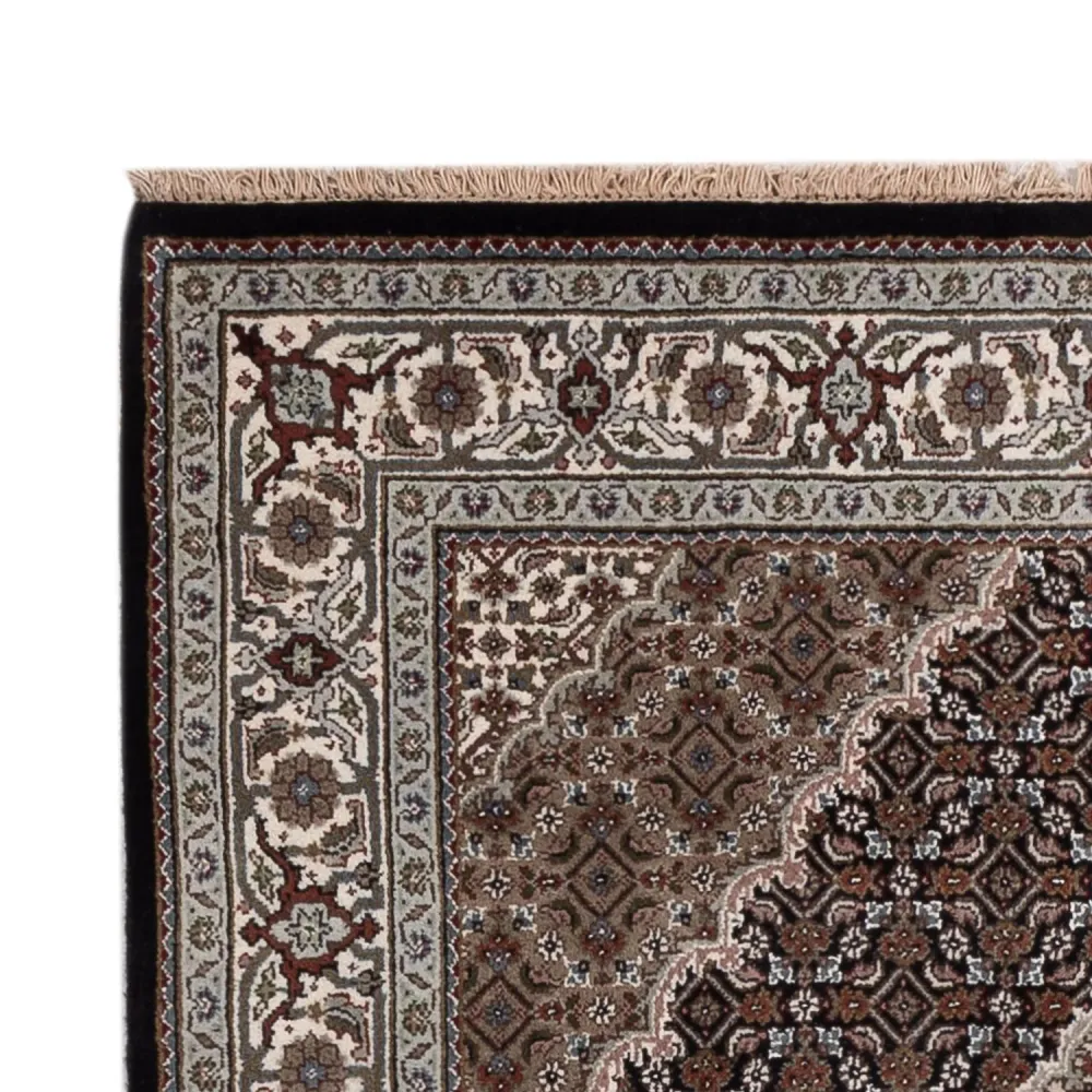 Tapete Oriental - Tabriz - 188 x 123 cm - bege escuro