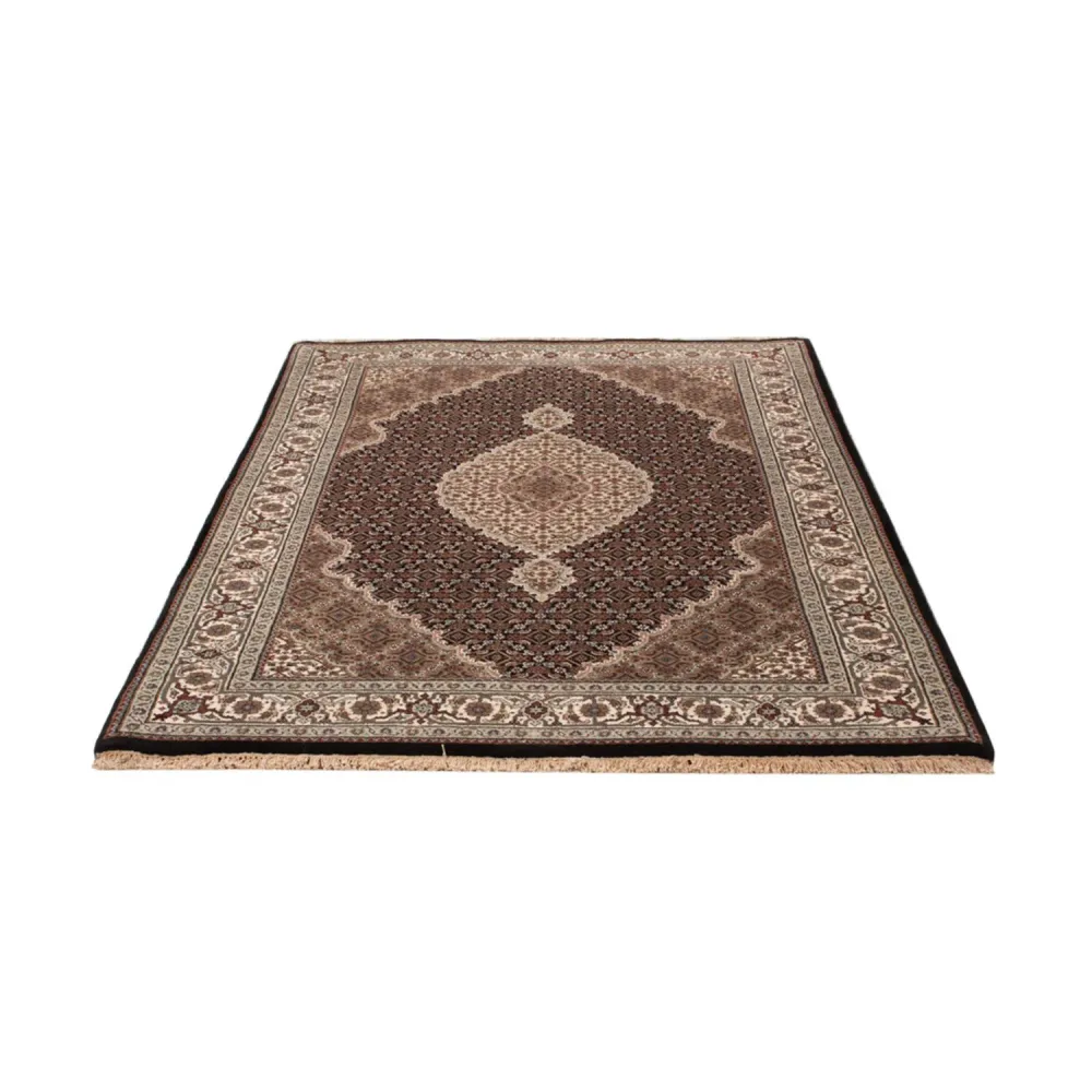Tapete Oriental - Tabriz - 188 x 123 cm - bege escuro