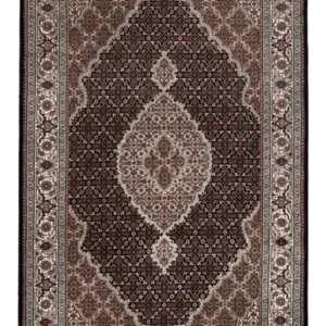 Tapete Oriental - Tabriz - 188 x 123 cm - bege escuro