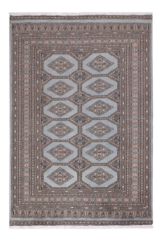 Tapete Paquistão - 181 x 124 cm - azul claro