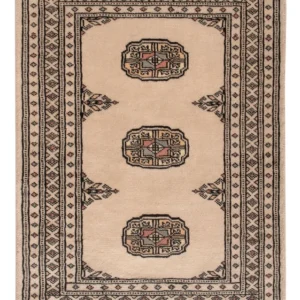 Tapete Paquistão - 94 x 62 cm - creme