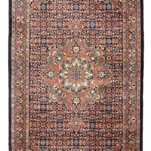 Tapete Persa - Bijar - 136 x 73 cm - bege escuro