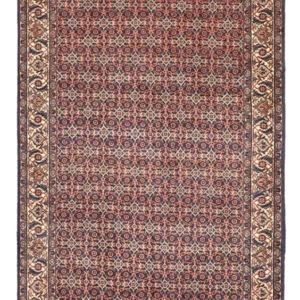 Tapete Persa - Bijar - 143 x 85 cm - ferrugem