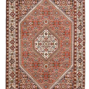 Tapete Persa - Bijar - 145 x 85 cm - ferrugem
