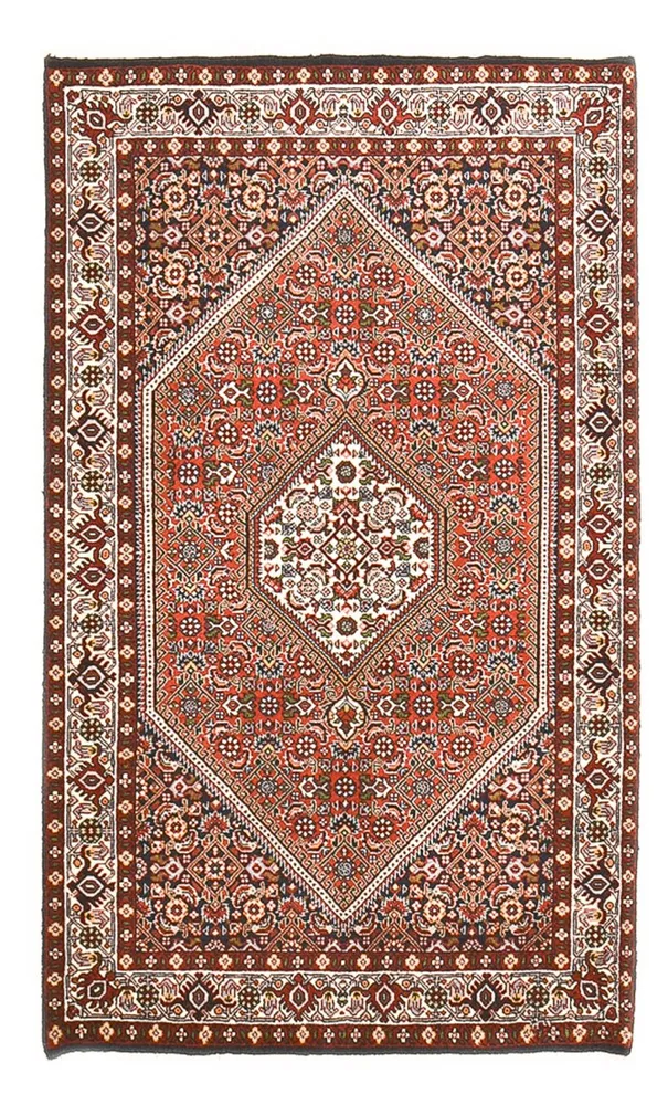 Tapete Persa - Bijar - 145 x 85 cm - ferrugem