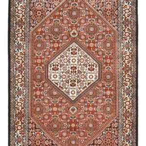 Tapete Persa - Bijar - 147 x 90 cm - ferrugem