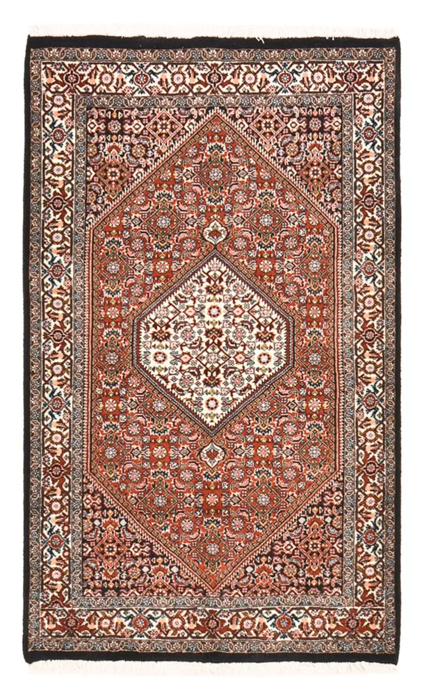 Tapete Persa - Bijar - 147 x 90 cm - ferrugem